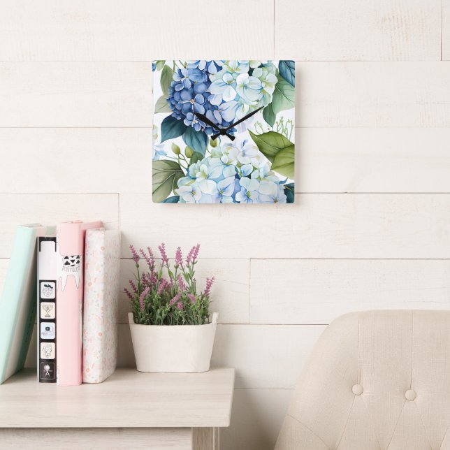 Horloge florale Hamptons (Salle de lecture)