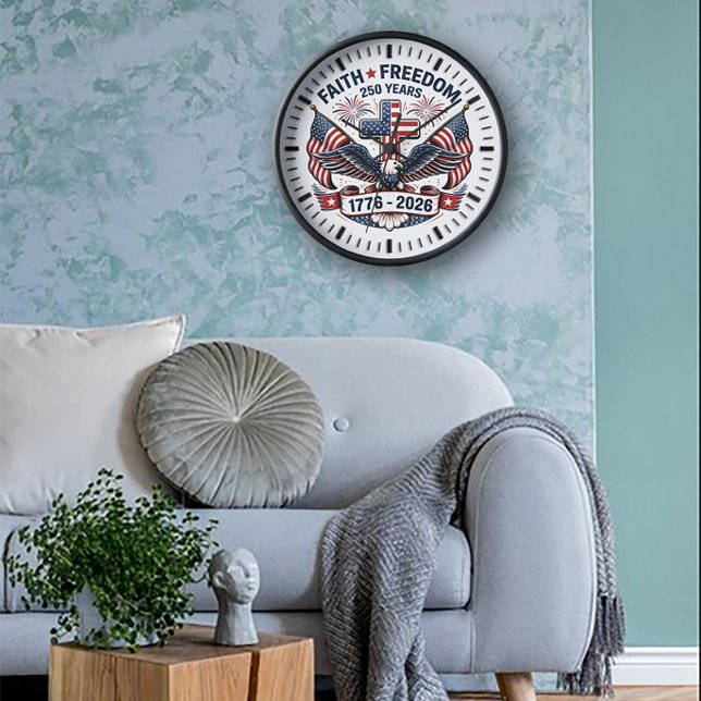 Horloge Foi, Liberté & 250 Ans (Créateur téléchargé)