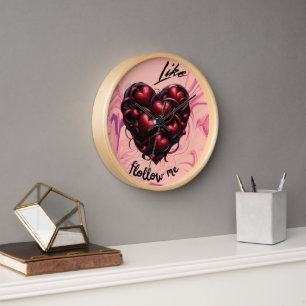 Horloge Follow My Heart – Art Vibrant & Moderne
