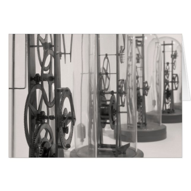Horloge - Fonctions en noir et blanc (Devant Horizontal)