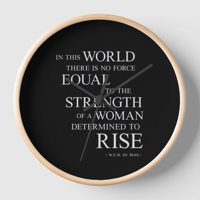 Horloge Force De La Femme Citation Motivationnelle Inspira (Recto)