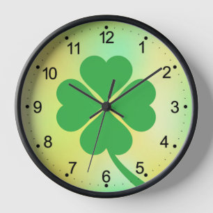 Horloge Four Leaf Clover St. Patrick's Day Design-87906