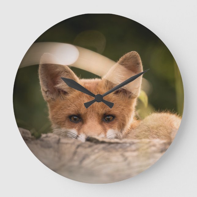 horloge fox, décoration foxy, cadeaux fox (Recto)