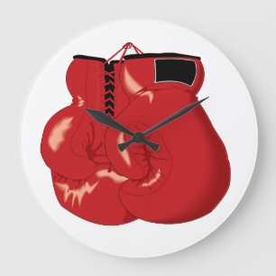 Horloge fraîche de gants de boxe