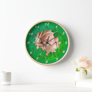 Horloge Frame Shamrock St. Patrick +Photo