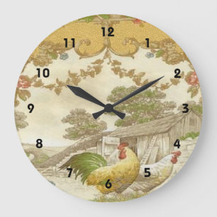 Horloge française de cage de poulet de poule de