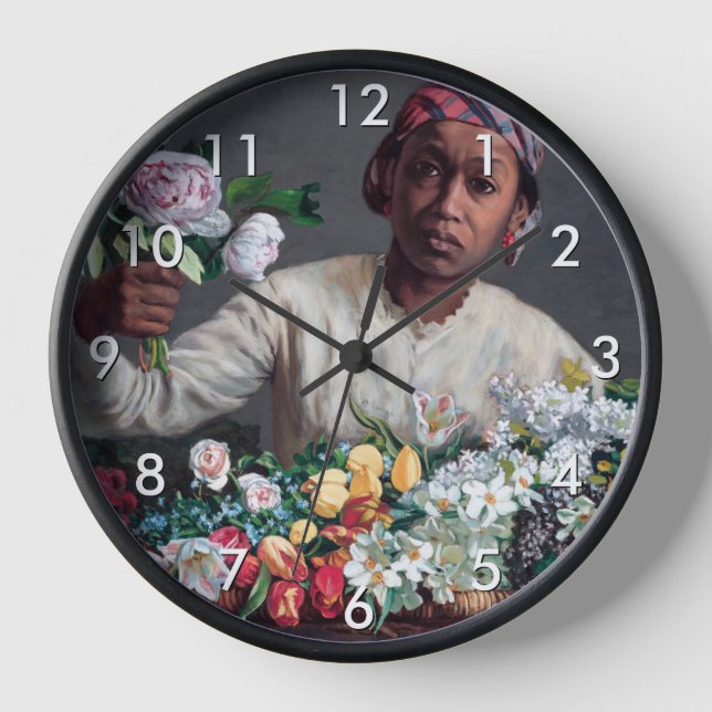 Horloge Frédéric Bazille - Jeune femme aux pivoines (Recto)