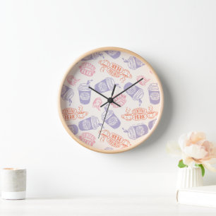 Horloge FRIENDS™   Motif Pastel Central Perk