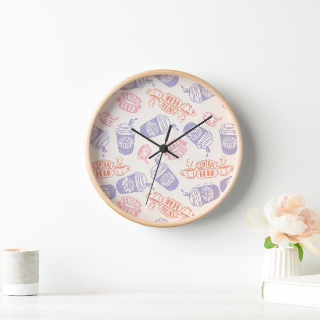 Horloge FRIENDS™ | Motif Pastel Central Perk (Maison)