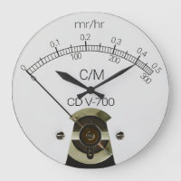 Horloge frontale du compteur de Geiger CD V-700
