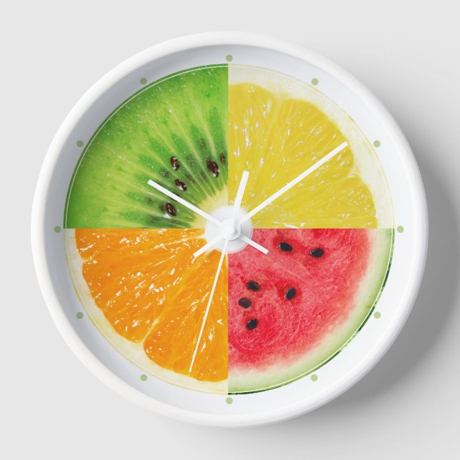 Horloge Fruits Tutti Frutti Amusants (Recto)