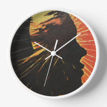 Fusion du soleil et du visage | Art métaphysique