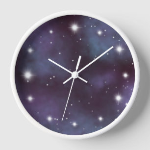 Horloge Galaxie mystique de Violet Dusty