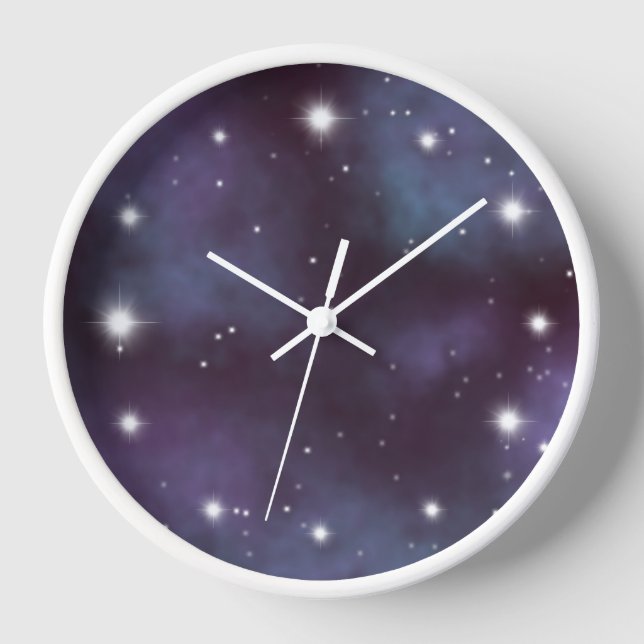 Horloge Galaxie mystique de Violet Dusty (Recto)