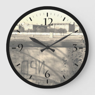 Horloge géante vintage mur de Berlin Allemagne