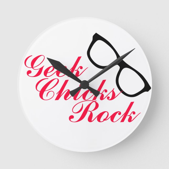 Horloge 'Geek Chicks Rock' (Recto)
