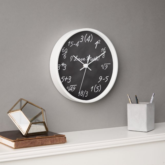 Horloge Geek drôle de maths (Bureau)