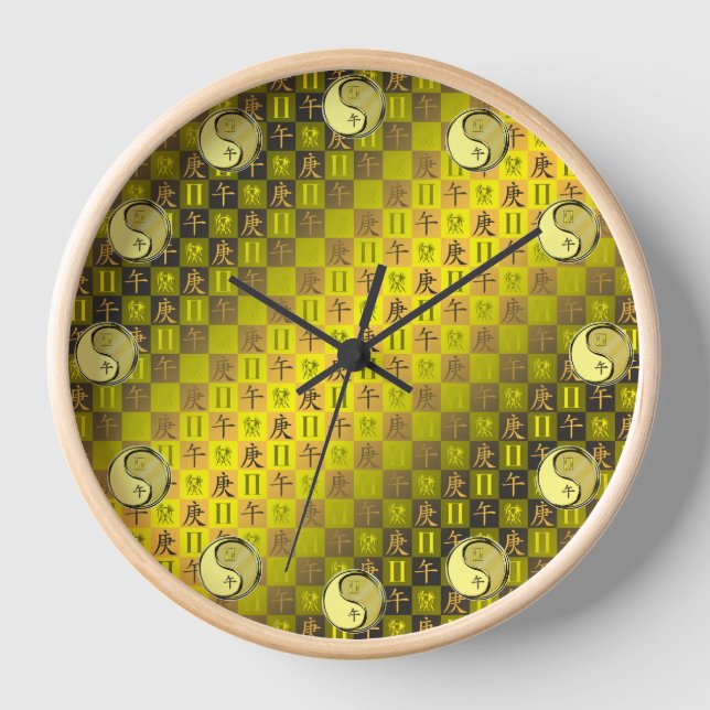 Horloge Gémeaux & Cheval de Métal (Recto)
