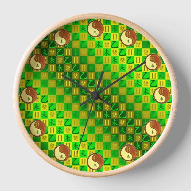 Horloge Gémeaux & Chèvre de Bois (Recto)