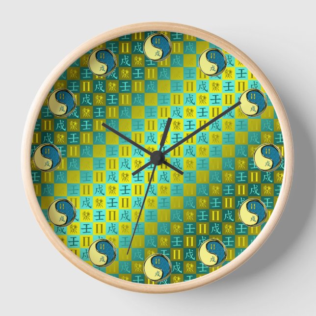 Horloge Gémeaux & Chien d'Eau (Recto)