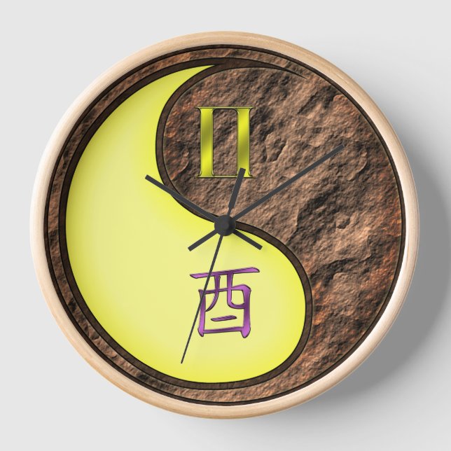 Horloge Gémeaux & Coq de Terre (Recto)