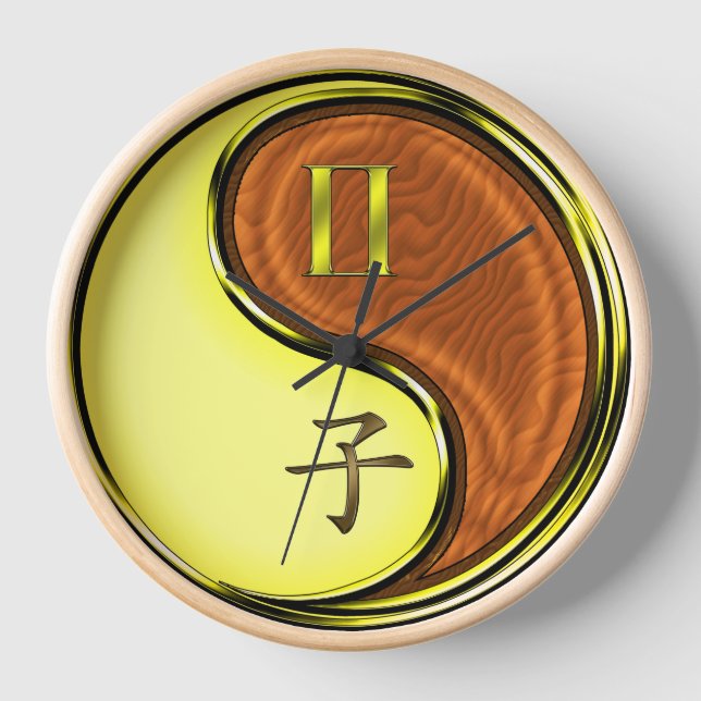 Horloge Gémeaux & Rat de Bois (Recto)