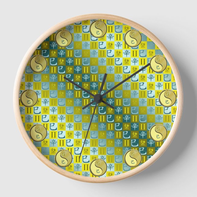 Horloge Gémeaux & Serpent Métal (Recto)