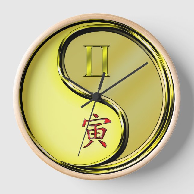 Horloge Gémeaux & Tigre de Métal (Recto)