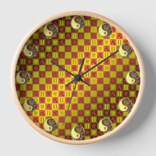 Horloge Gémeaux & Tigre de Terre