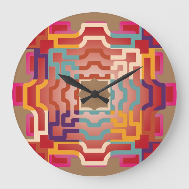 HORLOGE GÉOMÉTRIQUE 24 PAR MASANSER PIXELAT (Recto)