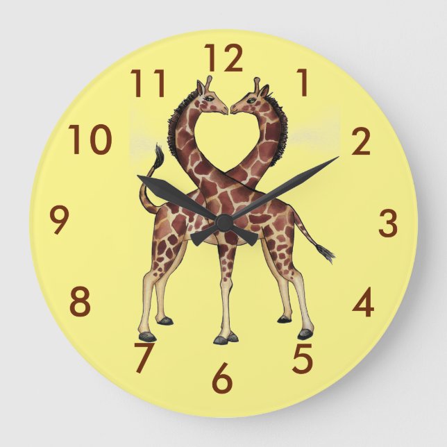 horloge Giraffe Love (Recto)