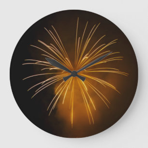 Horloge Gold Fireworks