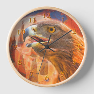 Horloge GOLDEN EAGLE Appelle toute l'horloge de Kachina