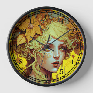 Horloge Golden Elf Fairy Fae Imaginaire Art