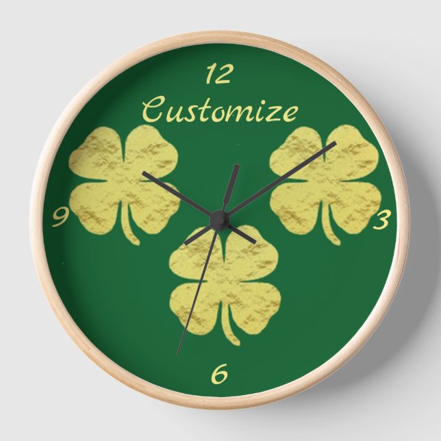 Horloge Golden Shamrocks Thunder_Cove (Recto)