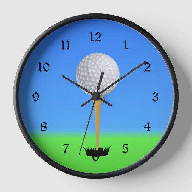 Horloge Golf - Golf Ball on a Tee (Recto)