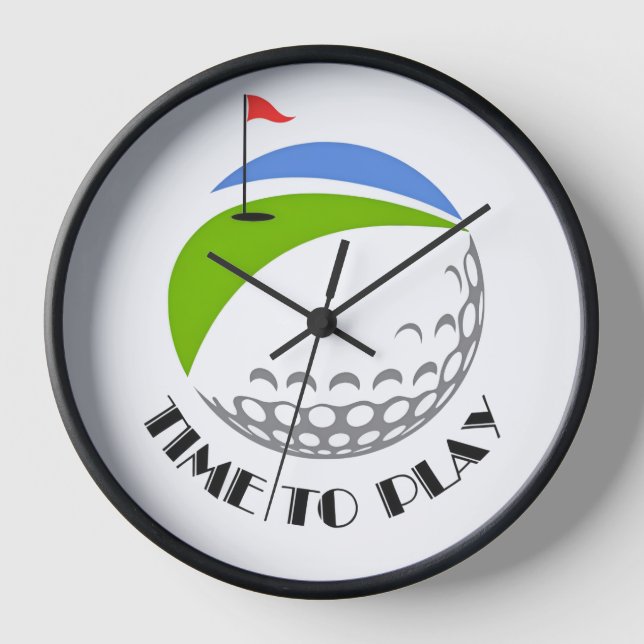 Horloge Golf Infusion Designed "Time To Play" (Recto)