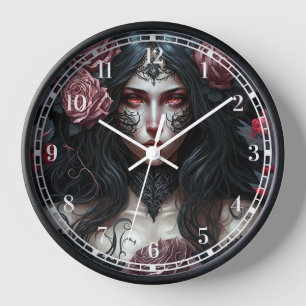 Horloge Goth Princesse Imaginaire gothique Art