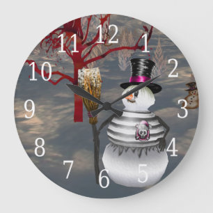 Horloge gothique des neiges