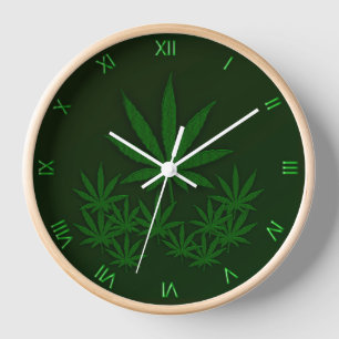 Horloge Graine verte