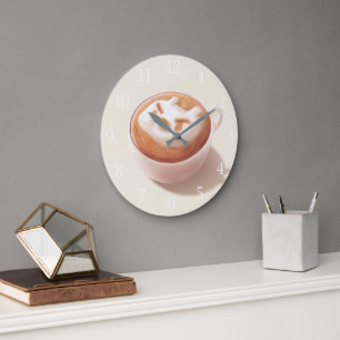Horloge grand art latte