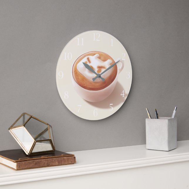 Horloge grand art latte (Bureau)