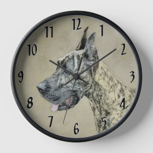 Horloge Grande Danse (Brindle) Peinture - Art Chien origin