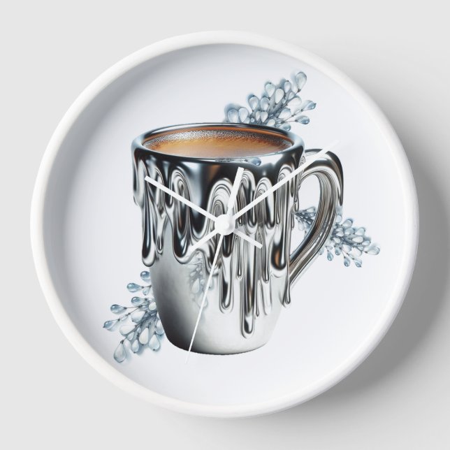 Horloge grande de Liquid Forge Coffee Bar (Recto)