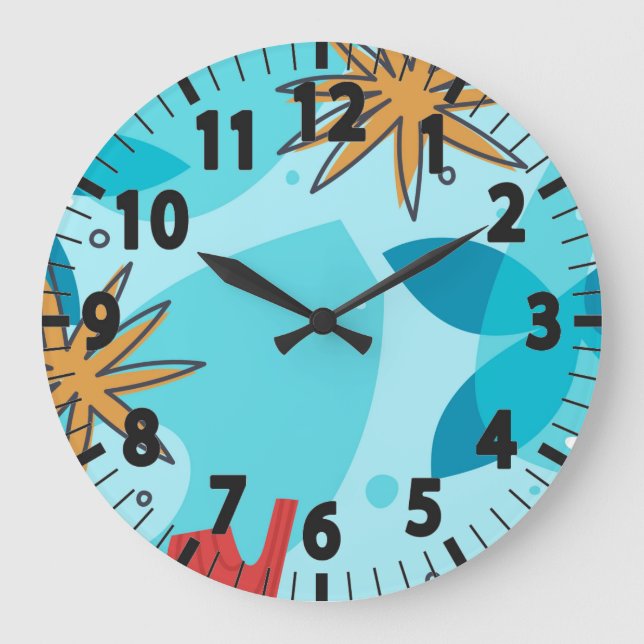 Horloge grande de nature abstraite (Recto)