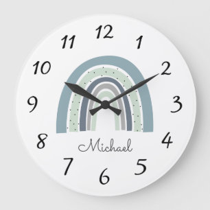Horloge grande personnalisée pour la nurserie avec