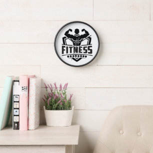 Horloge Graphique de motivation fitness Vie forte et act