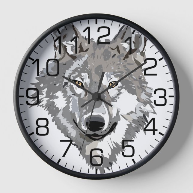 Horloge Gray Wolf Design (Recto)