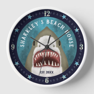 Horloge Great White Shark Nautical Custom