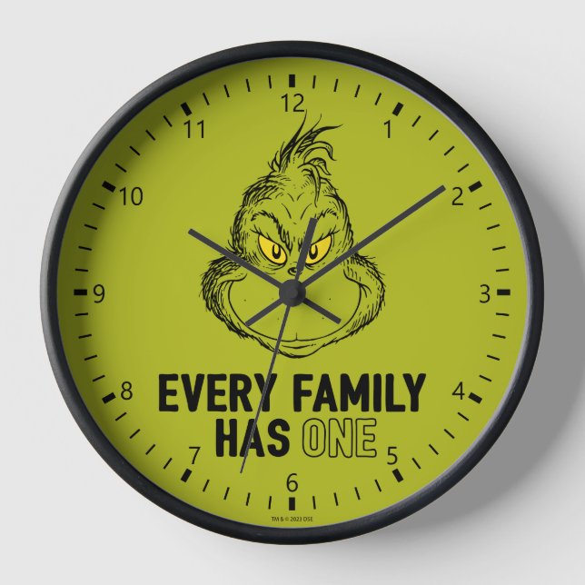 Horloge Grinch | Chaque famille en a un (Recto)